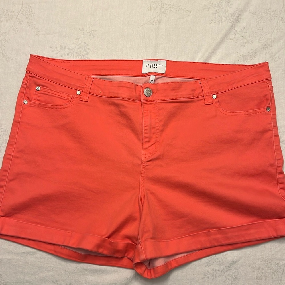 Celebrity Pink size 22 coral shorts